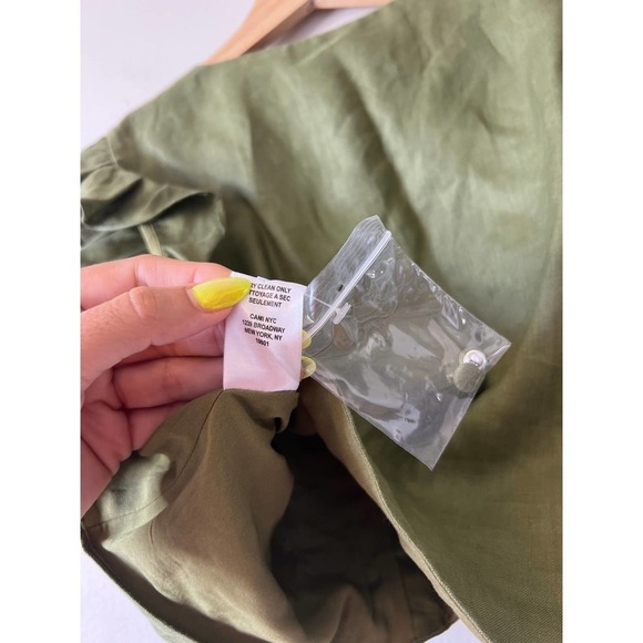 Cami NYC Cropped Pilar Ruffle Top Women's Tea Leaf Size 2 NWT - Picture 9 of 10